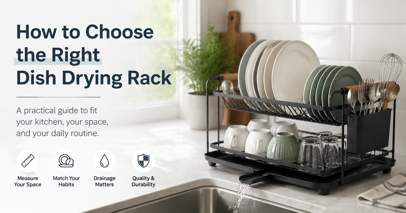 How to Choose the Right Dish Drying Rack for Your Kitchen